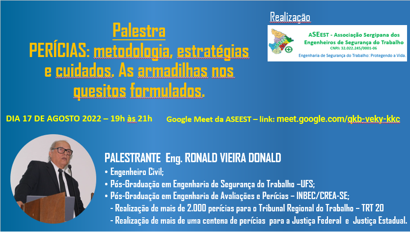 Afenge - Engenharia de Segurança do Trabalho - Estamos em busca de  estagiário(a) em TST para somar ao nosso time! Se liga nos requisitos: ✓  Estar cursando Técnico em Segurança do Trabalho